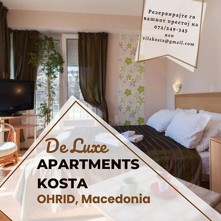 De Lux Apartments Kosta Center Ochrid Exteriér fotografie