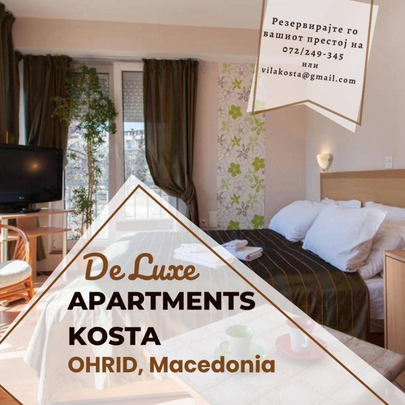 De Lux Apartments Kosta Center Ochrid Exteriér fotografie